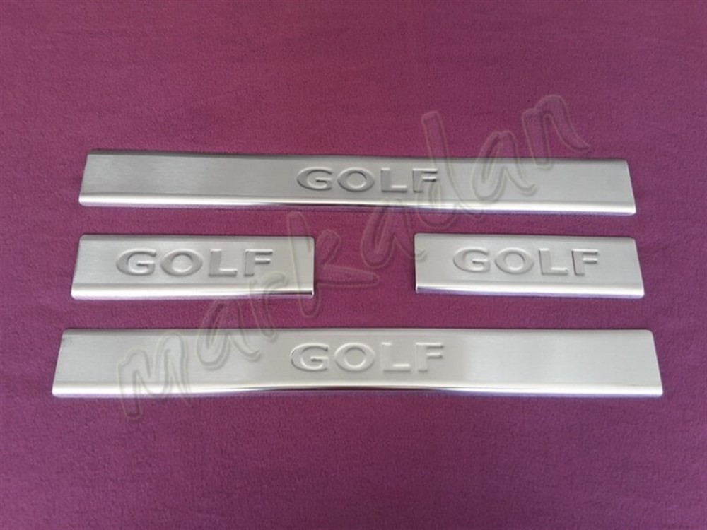 WOC Chrome VW Golf 7 Kapı Eşiği 2013 Sonrası 4 Parça Paslanmaz Çelik