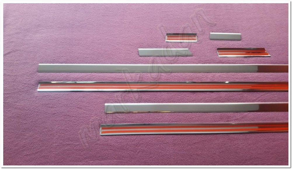 WOC Chrome VW Passat B8 Krom Yan Kapı Çıtası 2015 Sonrası 8 Parça Paslanmaz Çelik