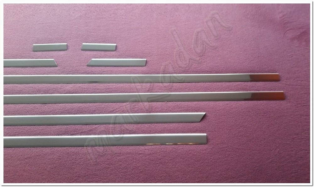 WOC Chrome VW Passat B8 Krom Yan Kapı Çıtası 2015 Sonrası 8 Parça Paslanmaz Çelik