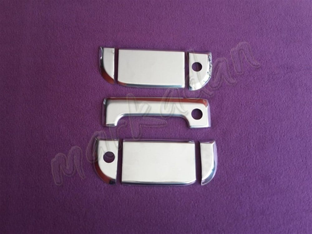 WOC Chrome VW T4 Transporter Kapı Kolu 1995-2003 3 Kapı 7 Parça Paslanmaz Çelik