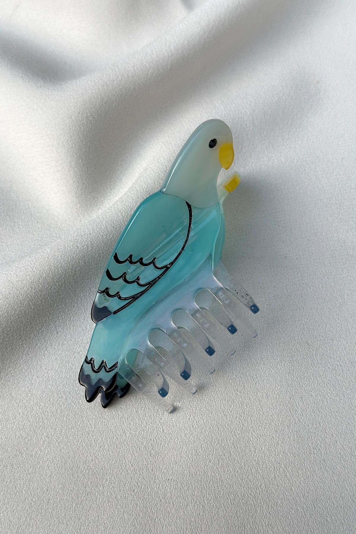 Blue Pigeon Lüks Kemik Mandal Toka (8.5 cm)
