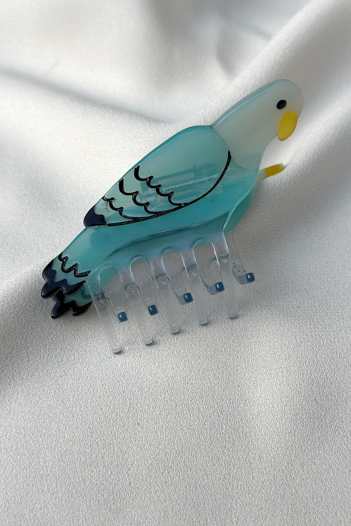 Blue Pigeon Lüks Kemik Mandal Toka (8.5 cm)