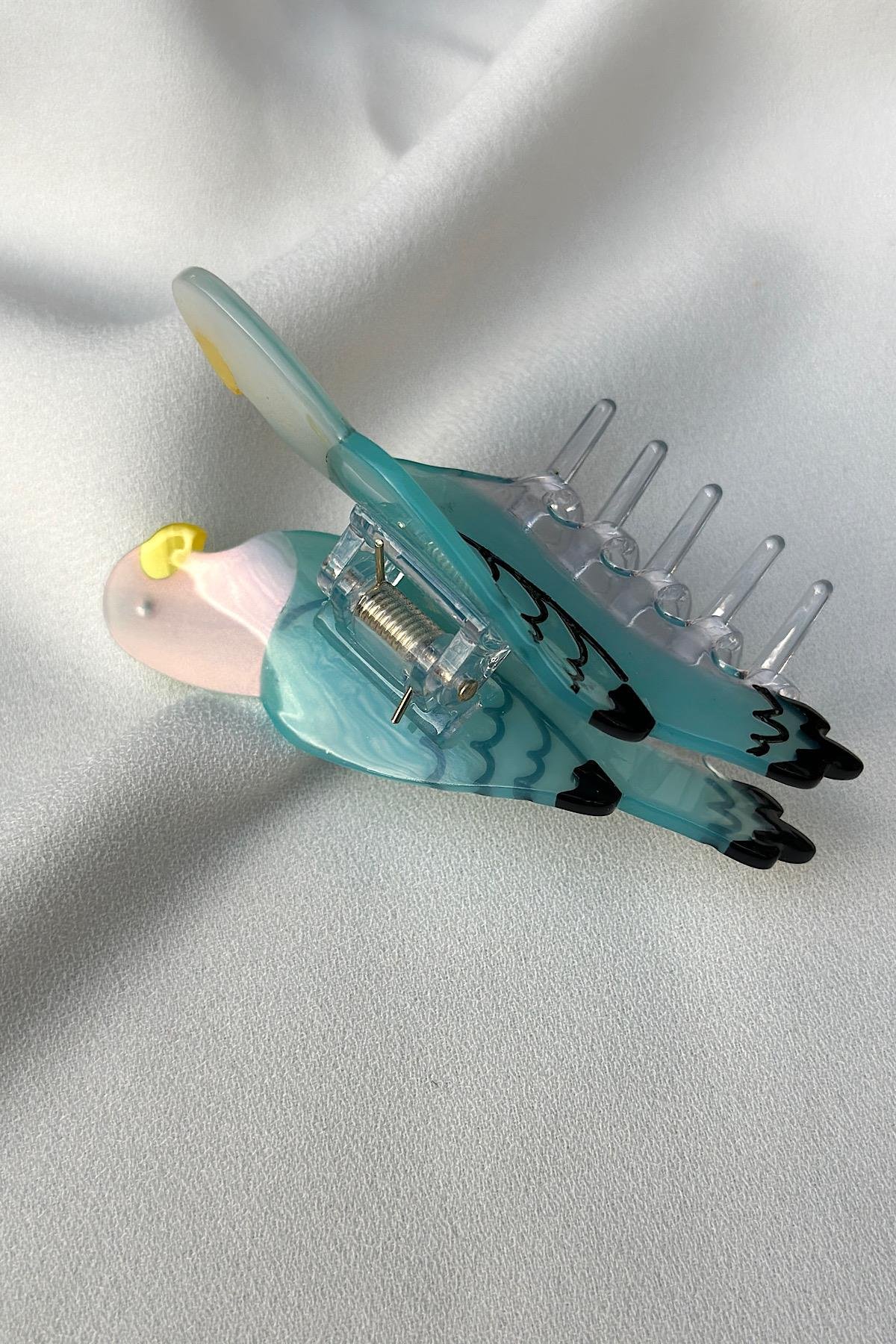 Blue Pigeon Lüks Kemik Mandal Toka (8.5 cm)