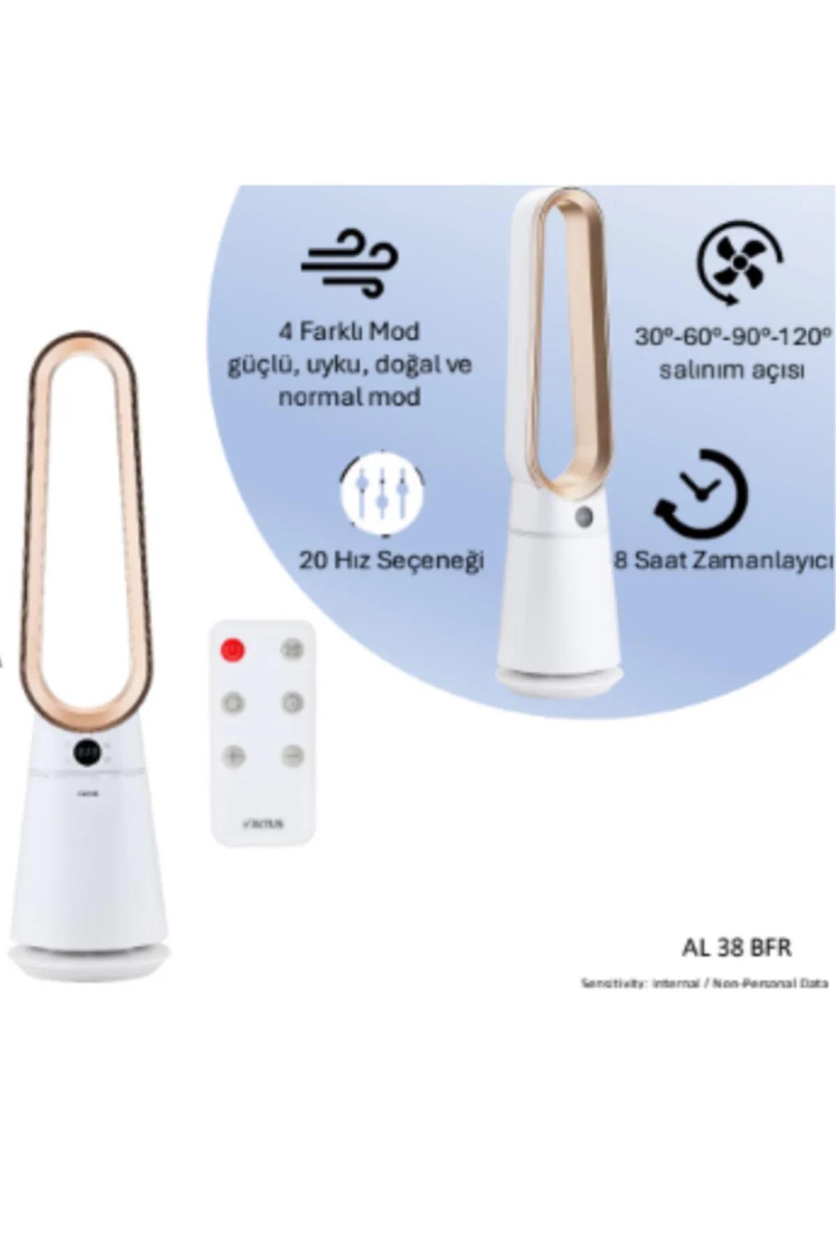 Altus AL 38 BFR Uzaktan Kumandalı Kanatsız Kule Tipi Beyaz Vantilatör