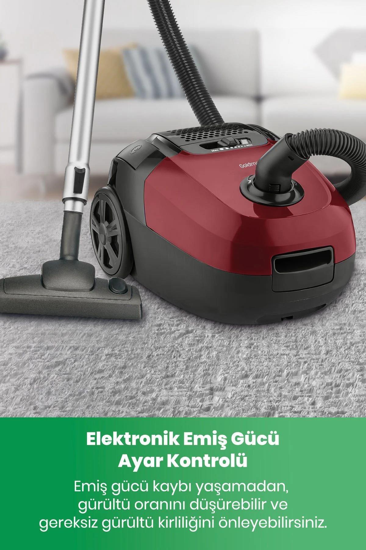 Goldmaster Olimpos Hepa Filtreli Hız Ayarlı 4 Litre Geniş Yıkanabilir Toz Torbalı Elektrikli Süpürge