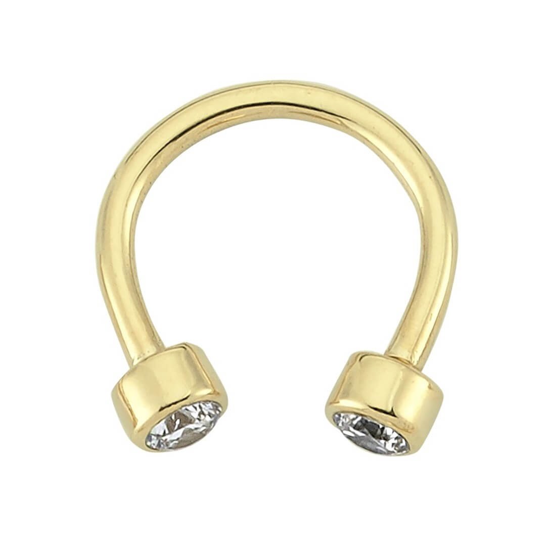 Altın Burun Hızma Piercing – Tek Taşlı Bold