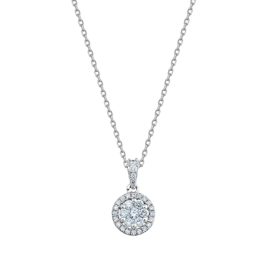 Pırlanta Kolye0,34 Karat Yuvarlak Pırlanta Kolye - Penna Jewels