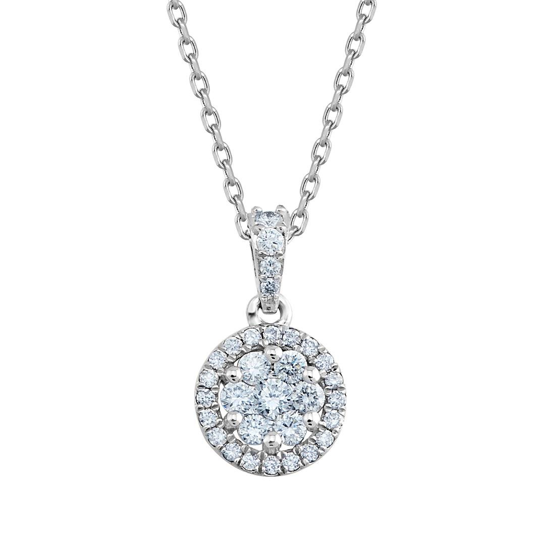 Pırlanta Kolye0,34 Karat Yuvarlak Pırlanta Kolye - Penna Jewels
