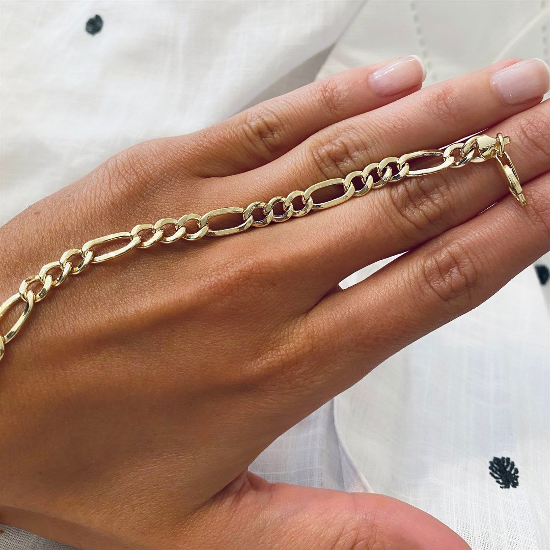 Zincir BilezikFigaro Altın Zincir Bileklik - Penna Jewels