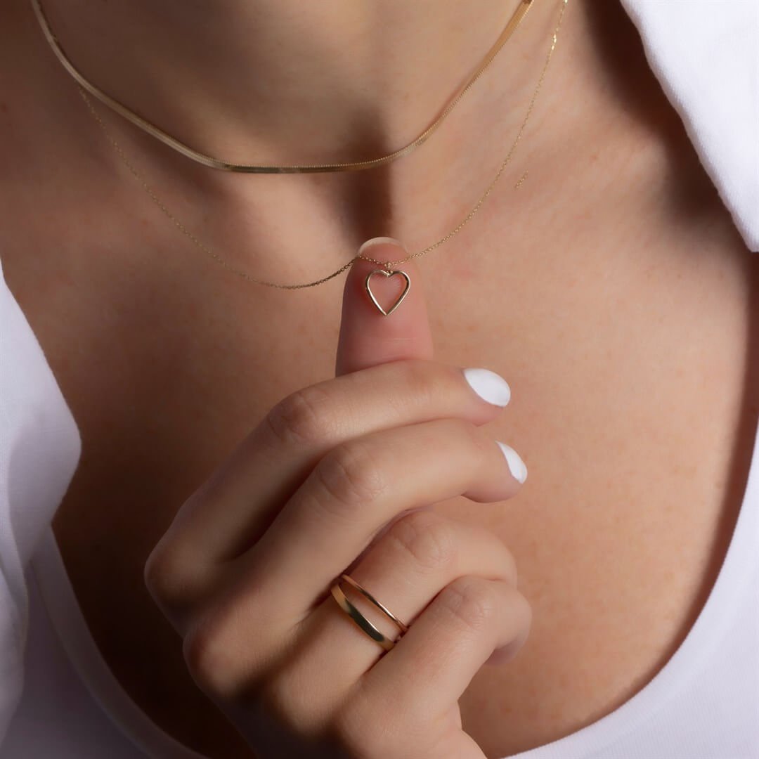 KolyeMini Kalp Altın Kolye - Penna Jewels