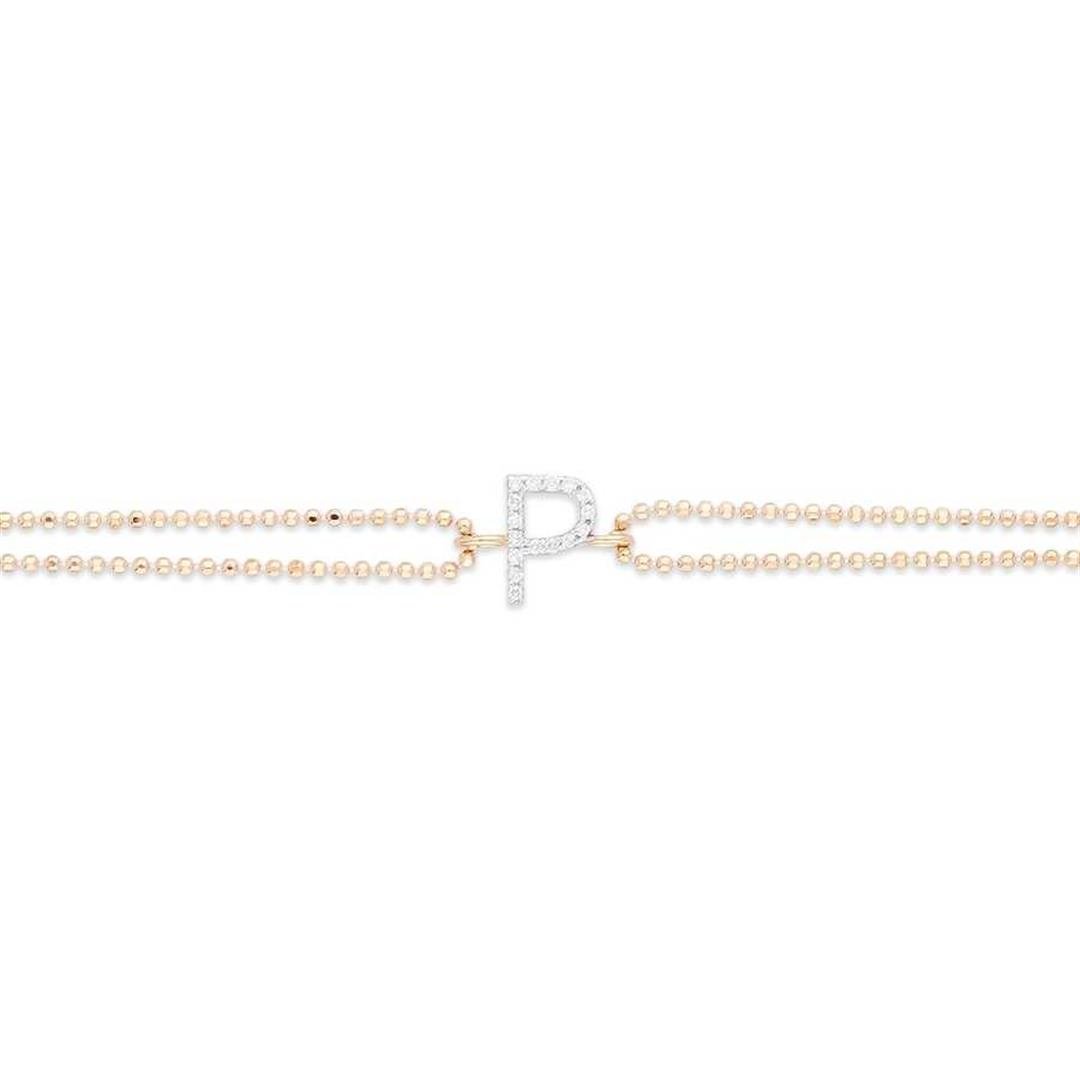 Pırlanta BileklikPırlanta Harf Bileklik - P - Initial - Penna Jewels