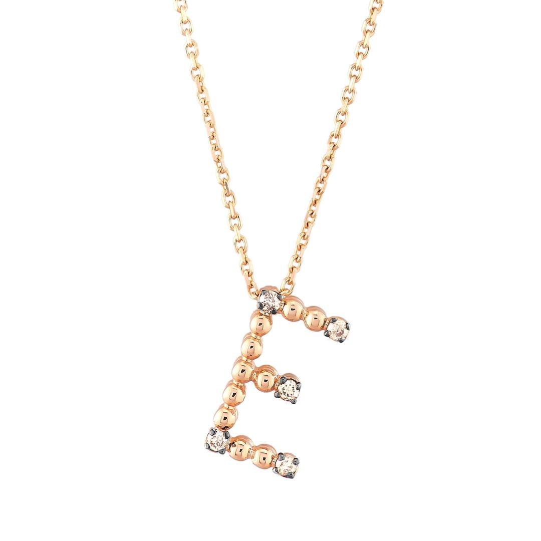 Pırlanta KolyePırlanta Top Top Harfli Altın Kolye-E-Penna Jewels