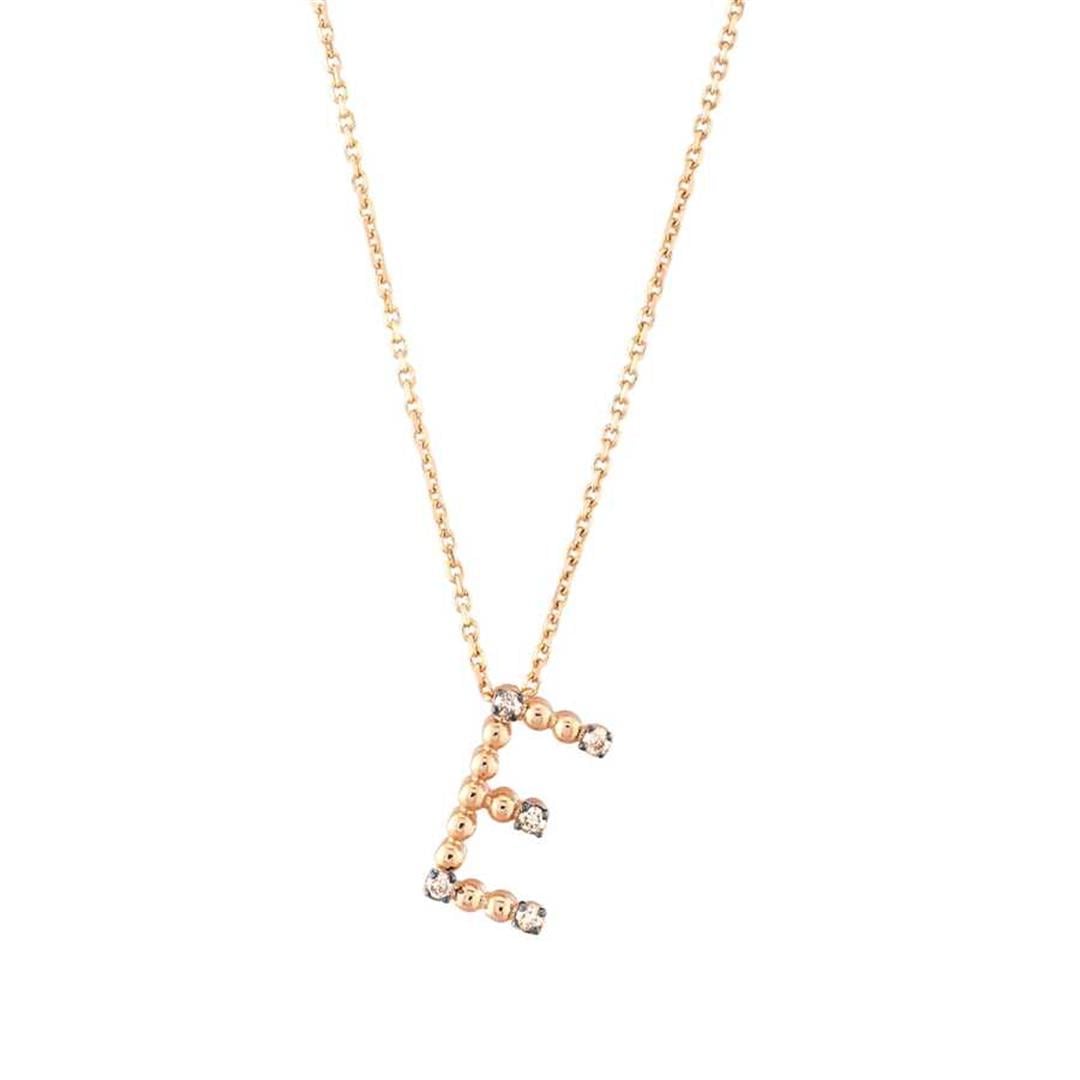 Pırlanta KolyePırlanta Top Top Harfli Altın Kolye-E-Penna Jewels