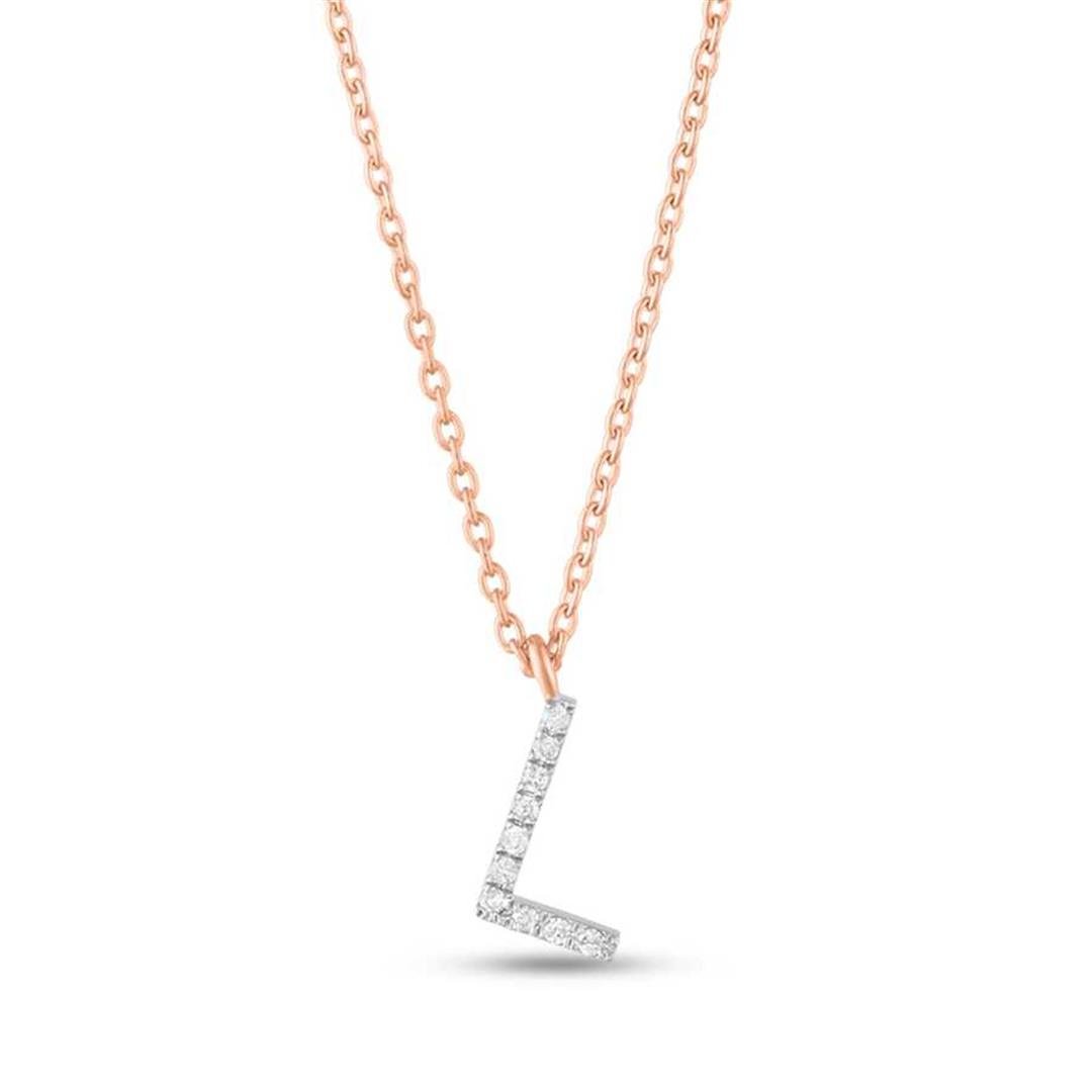 Pırlanta KolyePırlantalı Harf Altın Kolye -L- Penna Jewels