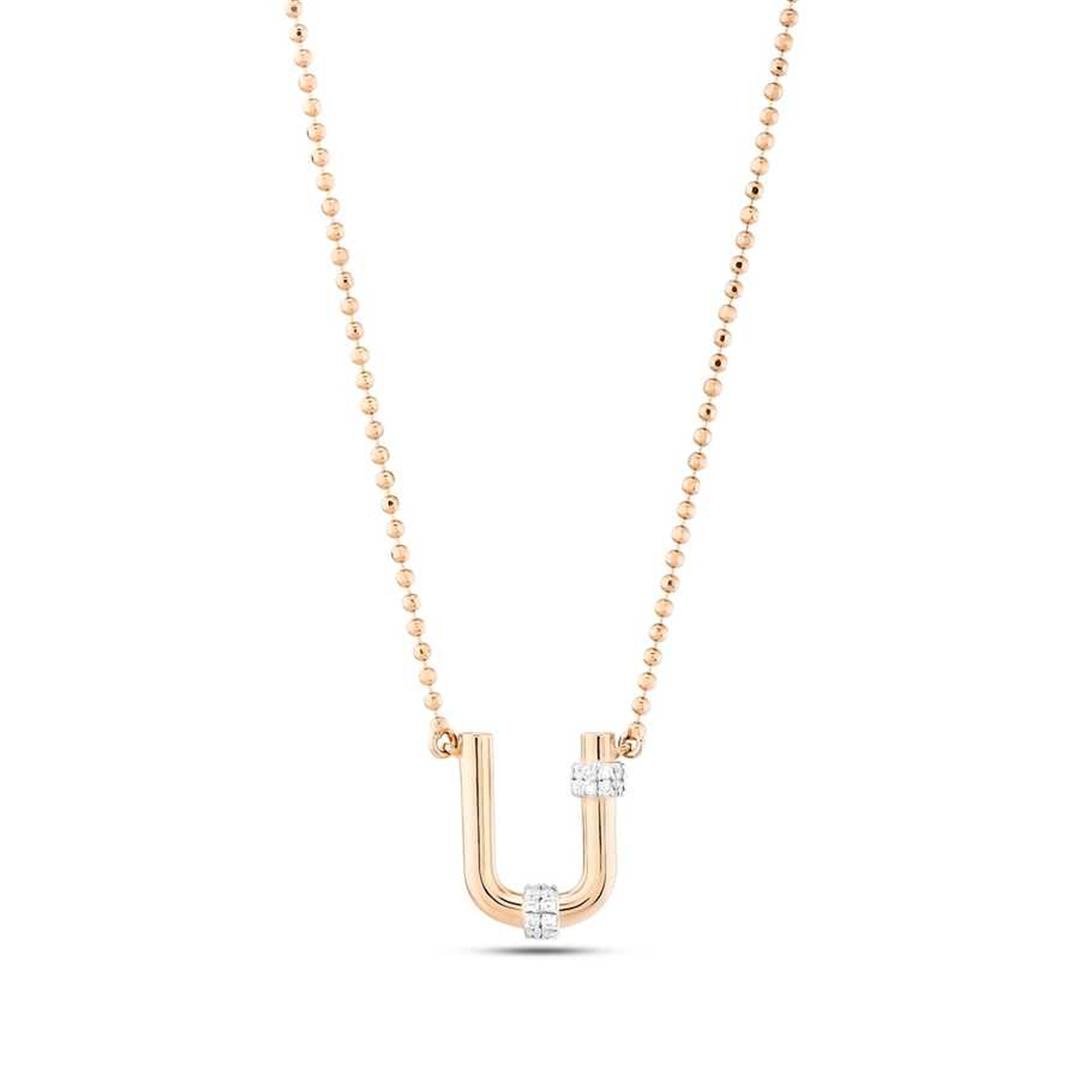 Pırlanta KolyePırlantalı Toplu Harf Altın Kolye-T- Penna Jewels