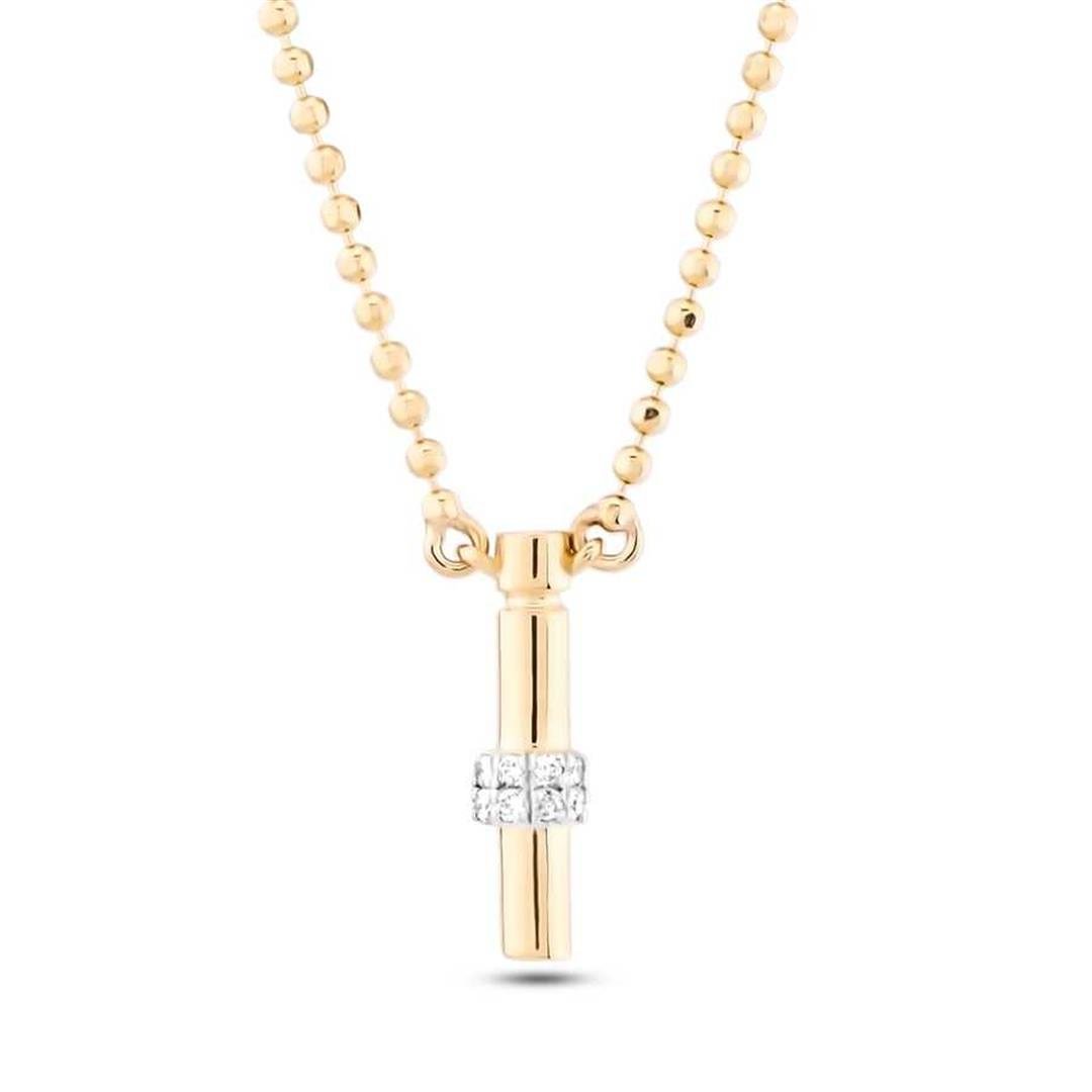 Pırlanta KolyePırlantalı Toplu Harf Altın Kolye-İ- Penna Jewels