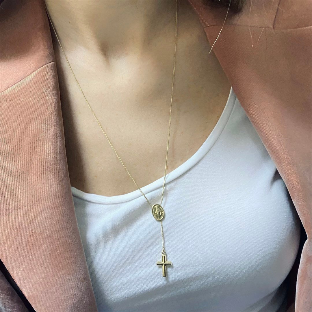 KolyeCross Altın Kolye - Haç - Penna Jewels