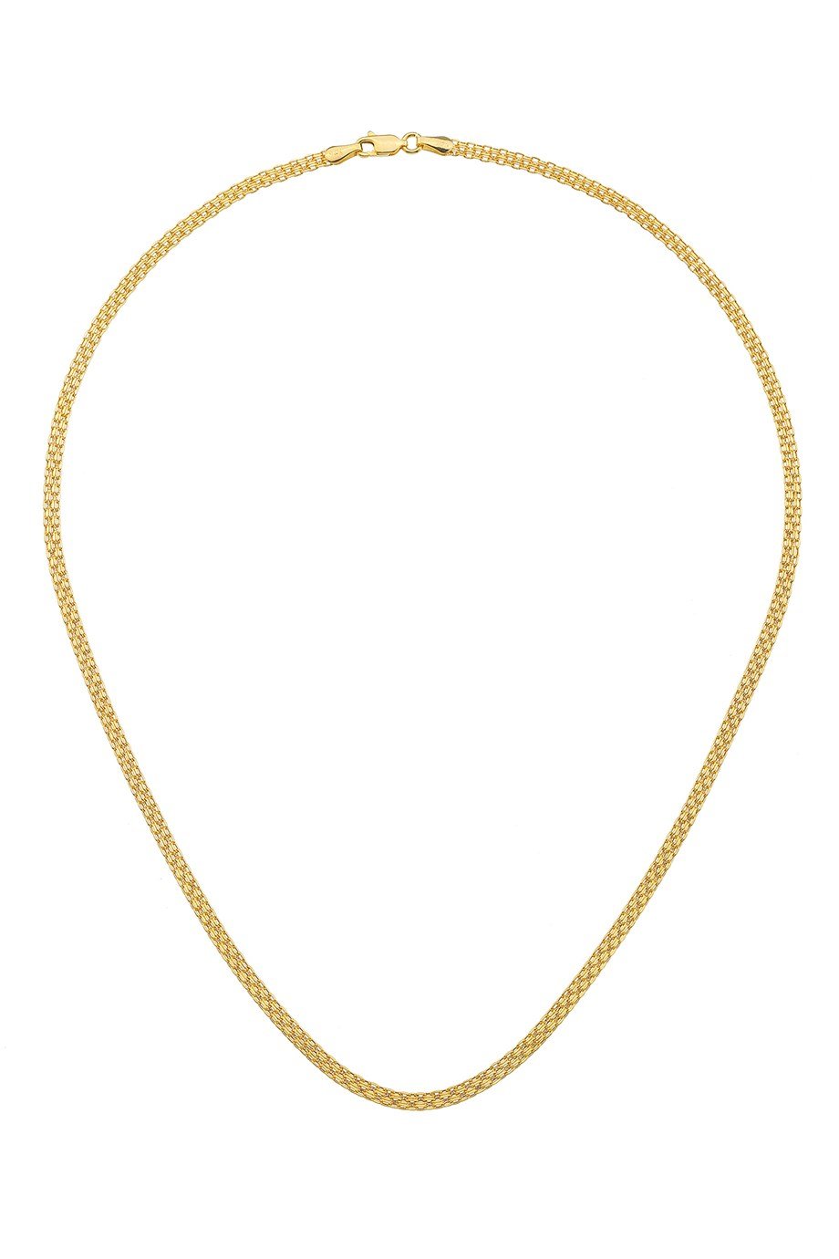 14 Ayar Altın 50 Cm Ezme Zincir Kadın Kolye