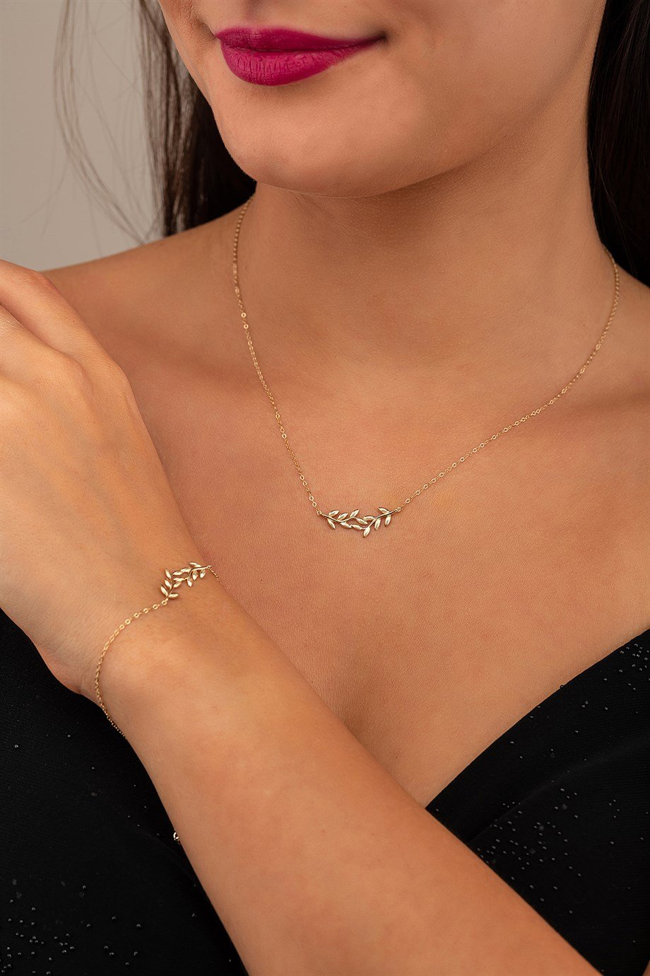 14 Ayar Altın Çift Buğday Set