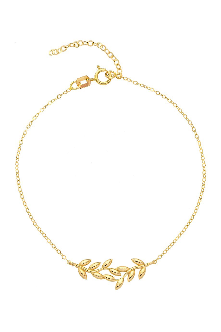 14 Ayar Altın Çift Buğday Zarif Bileklik