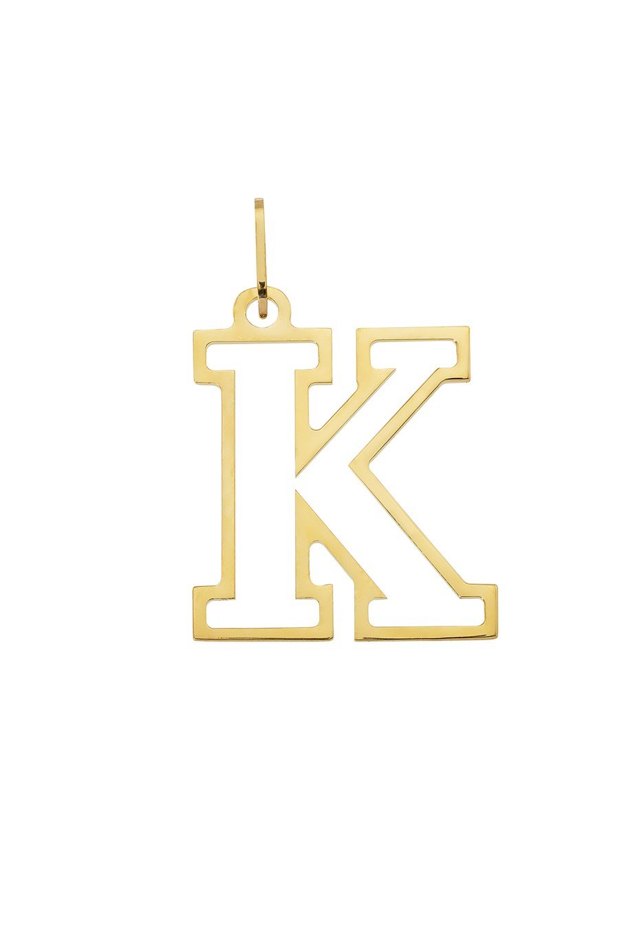 14 AYAR ALTIN K HARFİ KADIN KOLYE UCU