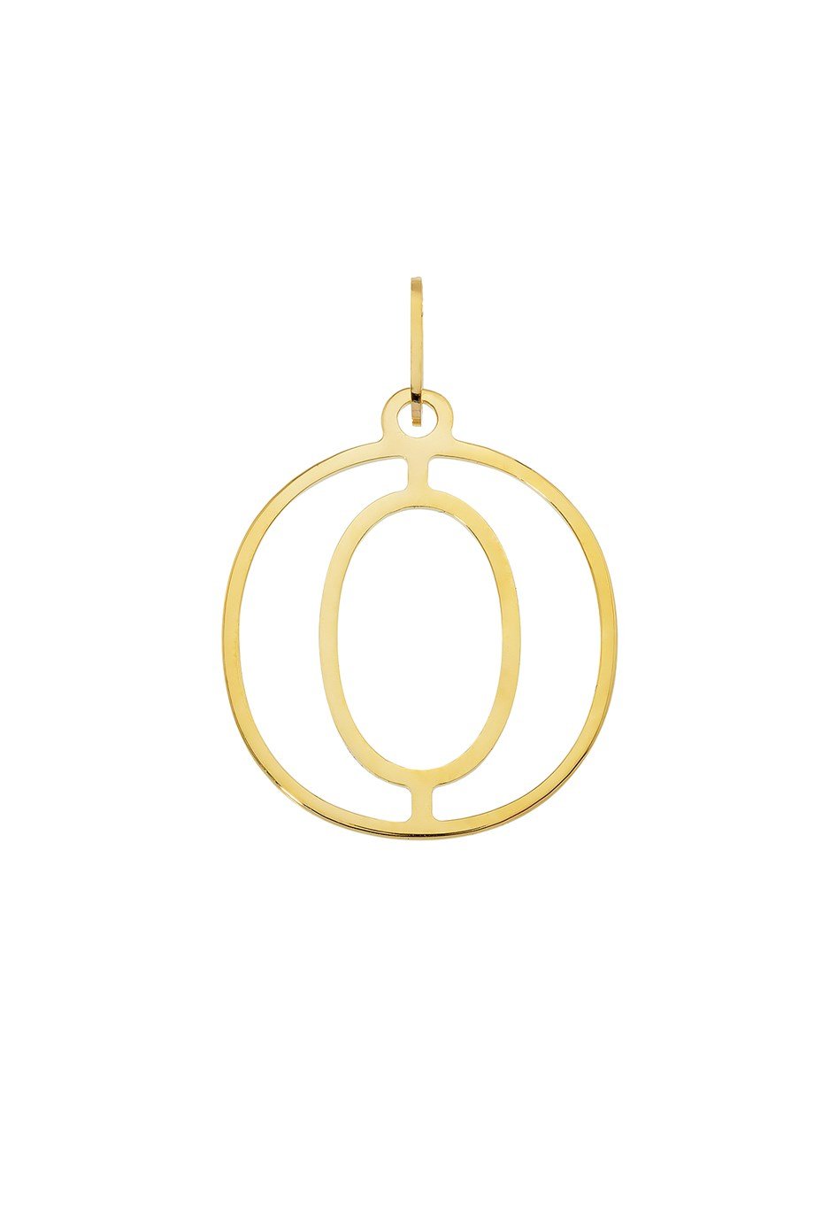 14 AYAR ALTIN O HARFİ KADIN KOLYE UCU