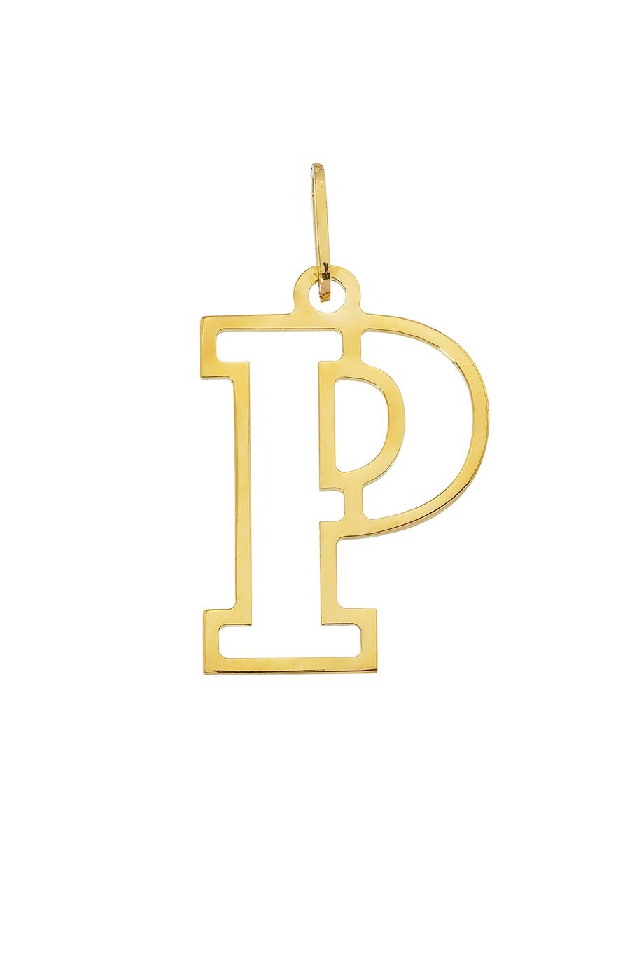 14 AYAR ALTIN P HARFİ KADIN KOLYE UCU