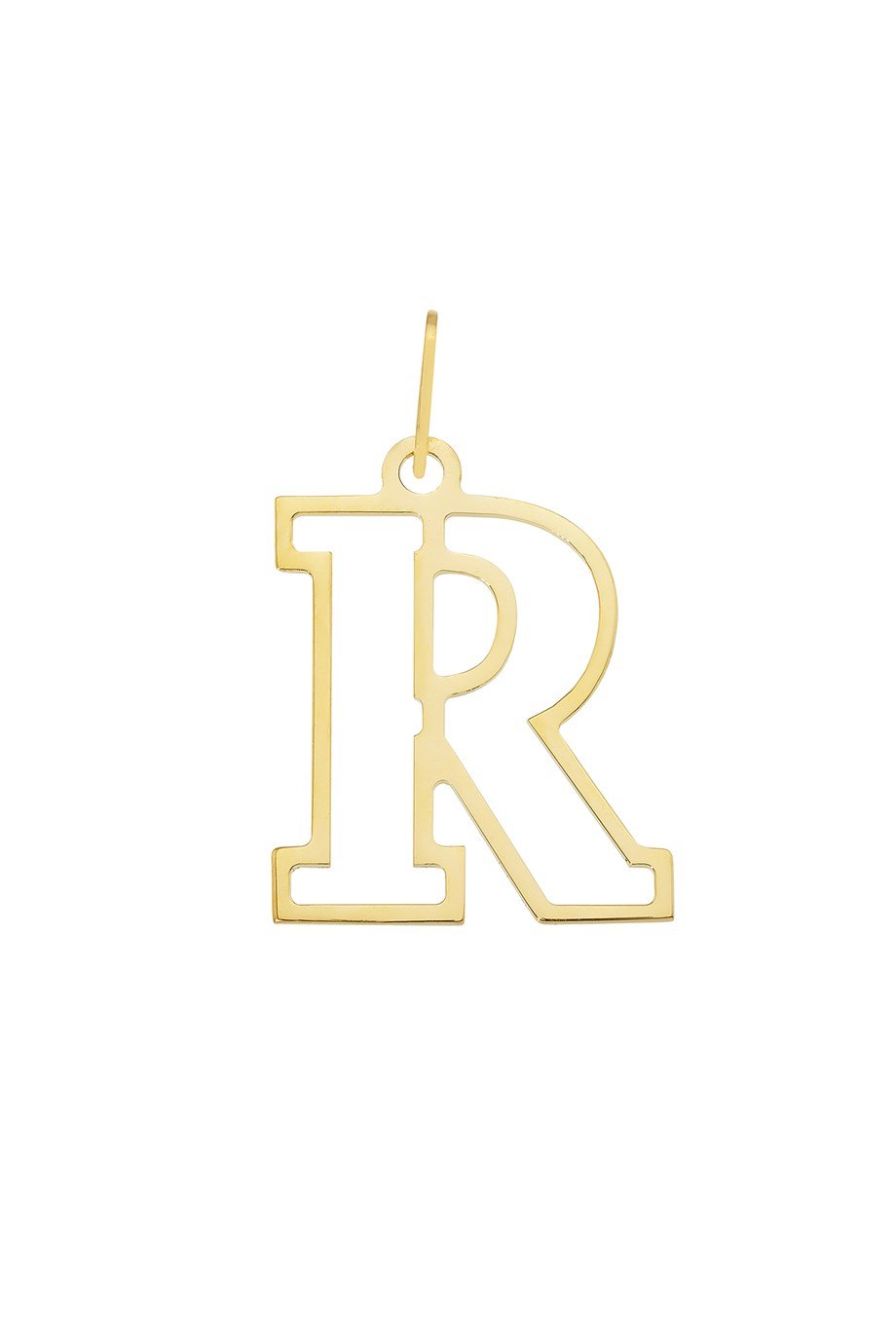 14 AYAR ALTIN R HARFİ KADIN KOLYE UCU