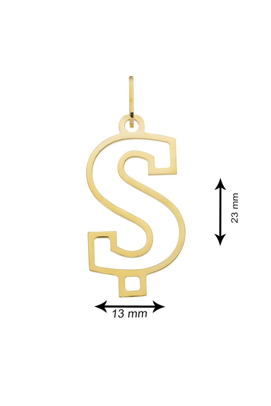 14 AYAR ALTIN Ş HARFİ KADIN KOLYE UCU