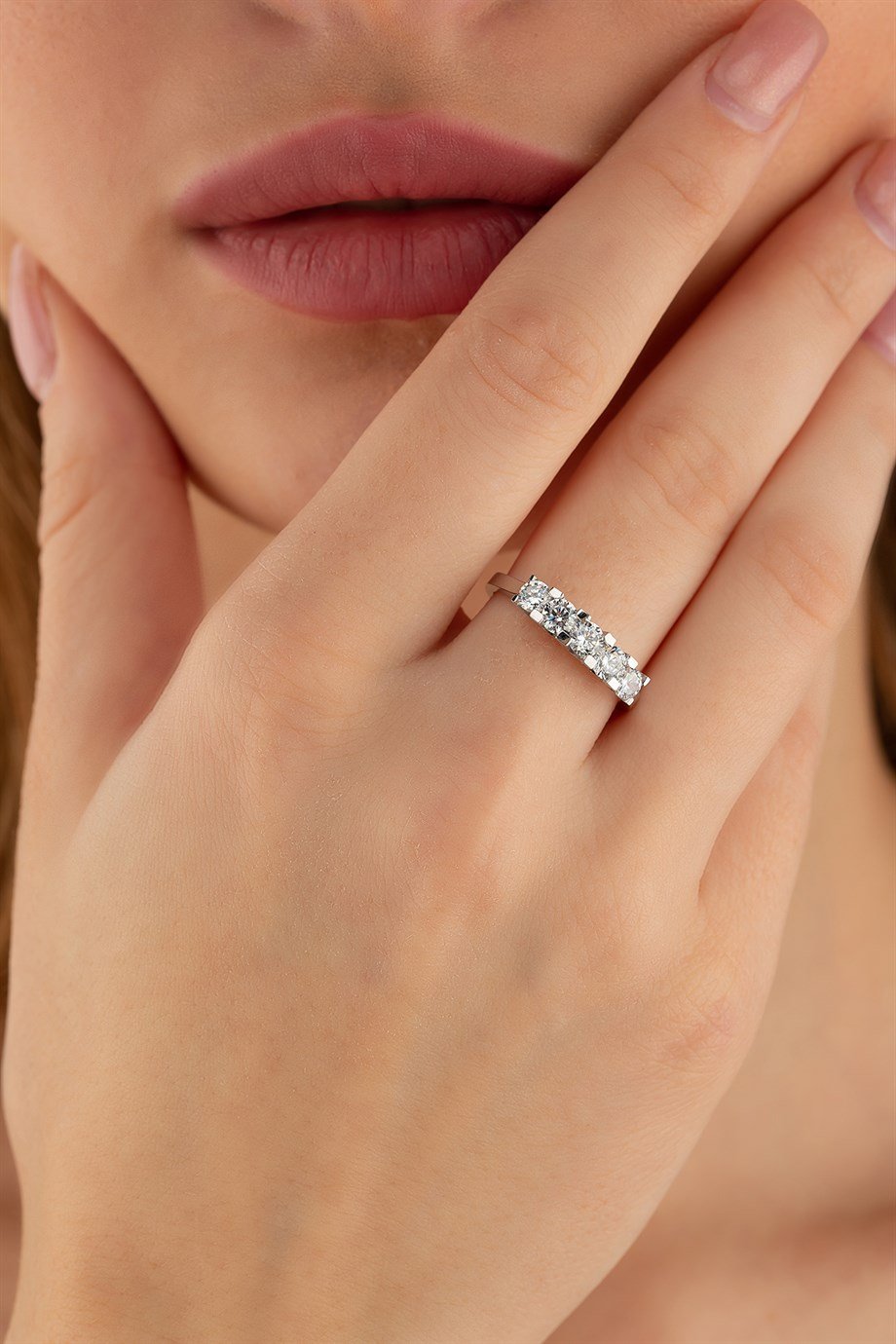 8 Ayar Altın Beştaş Yüzük