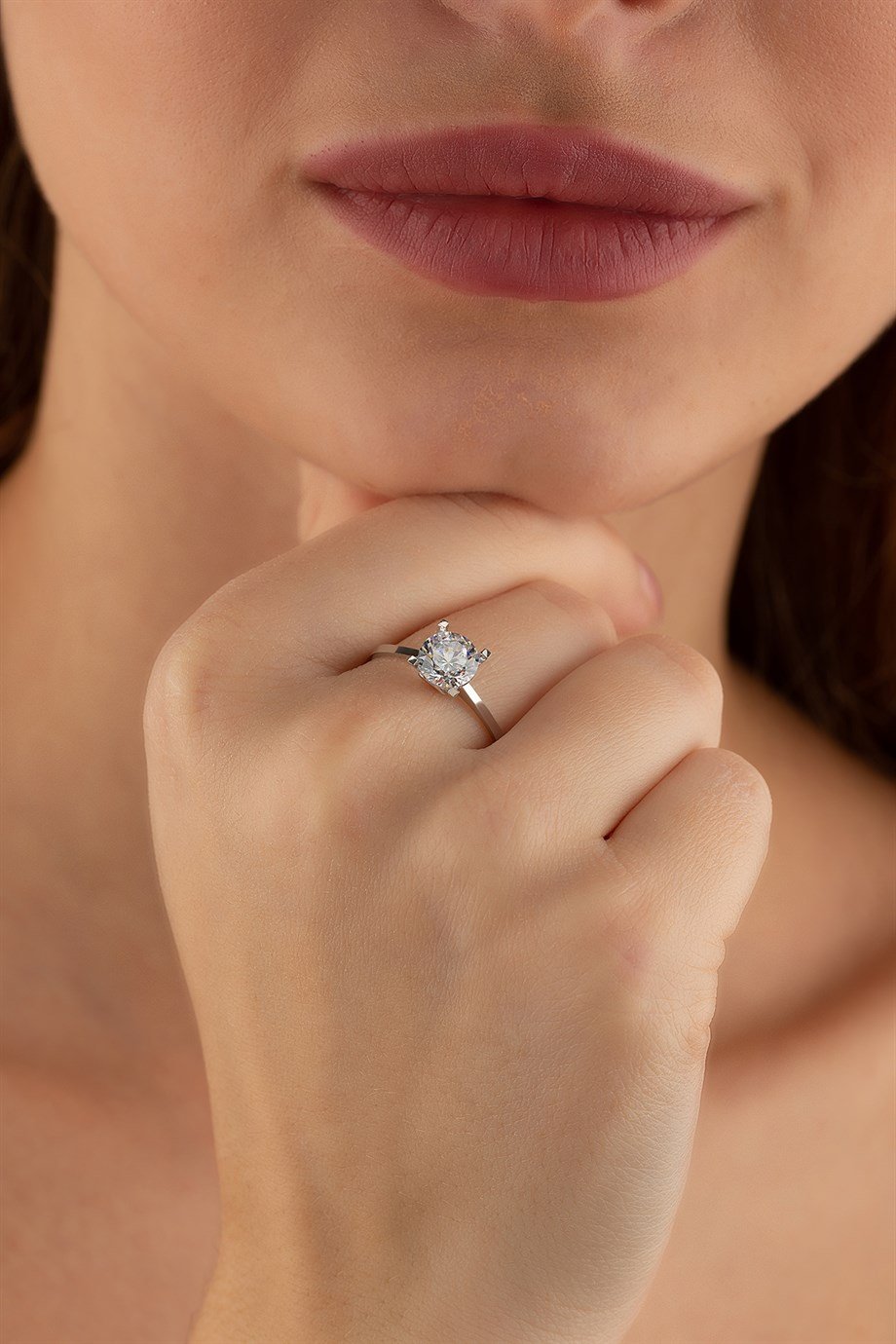 8 Ayar Altın Tektaş Yüzük