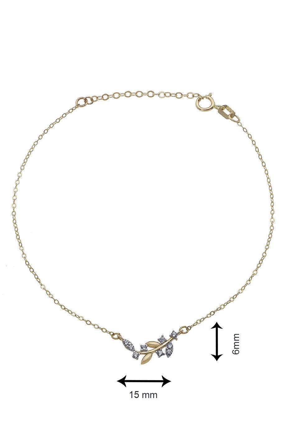 Buğday Tanesi 14 Ayar Altın Kadın Bileklik