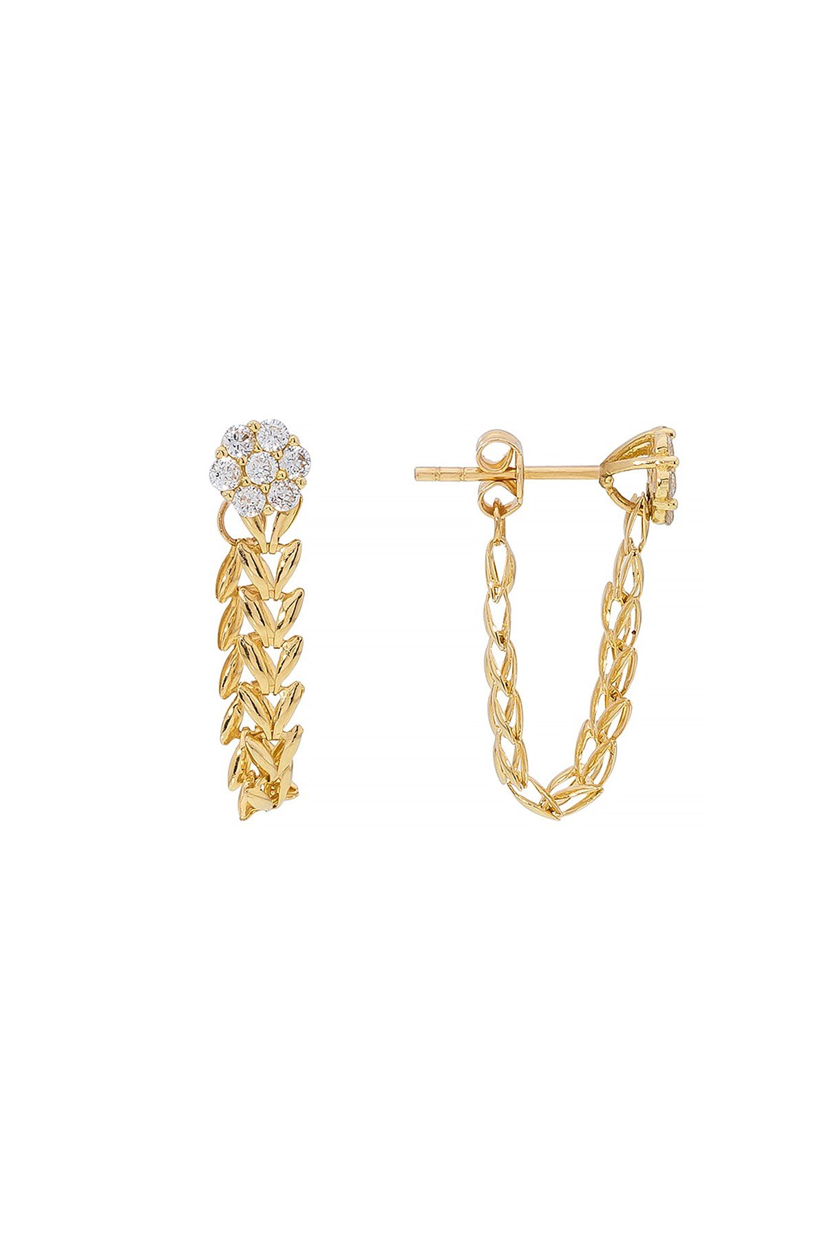 ÇİÇEK DETAYLI PARS KÜPE