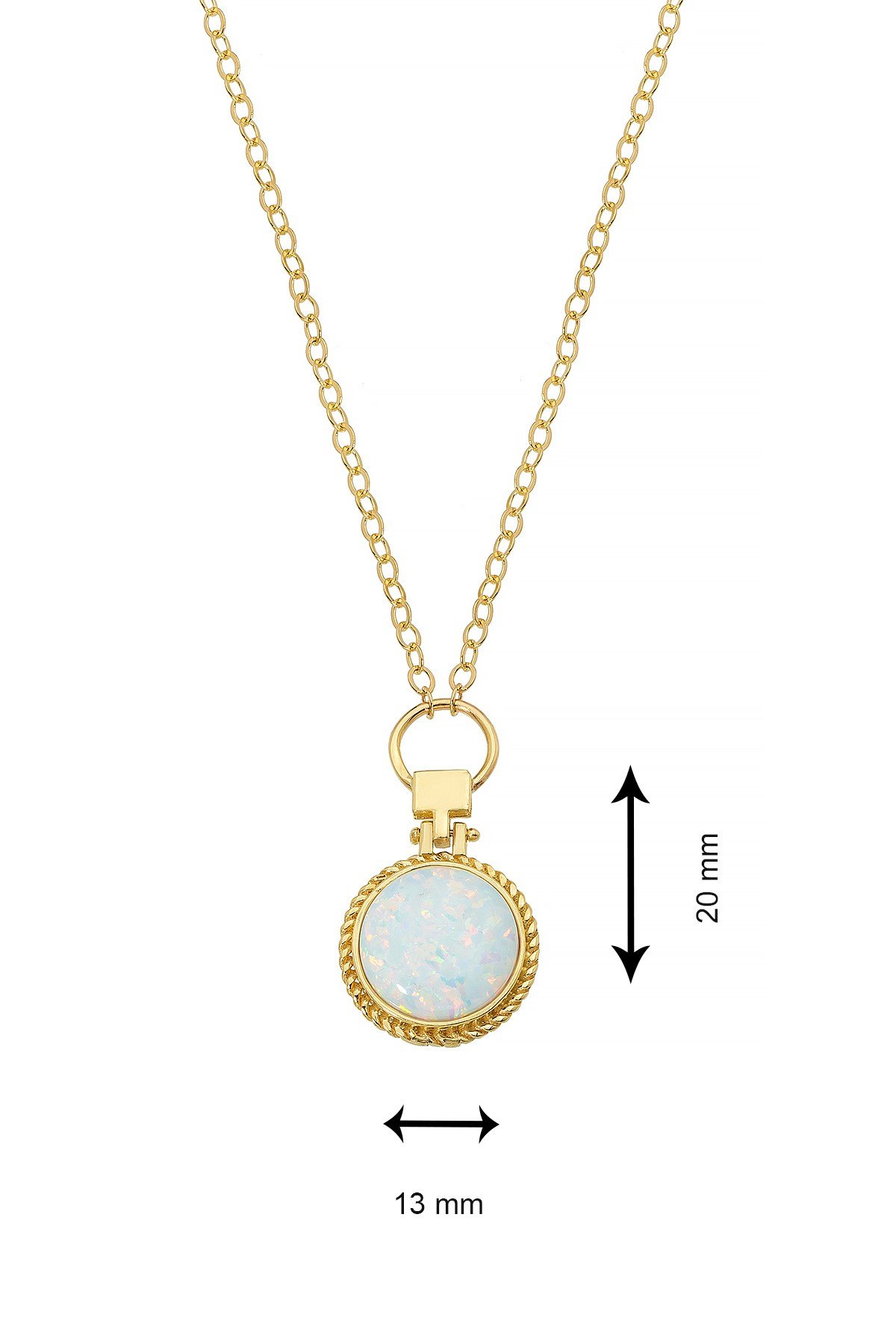 OPAL TAŞLI KOLYE 