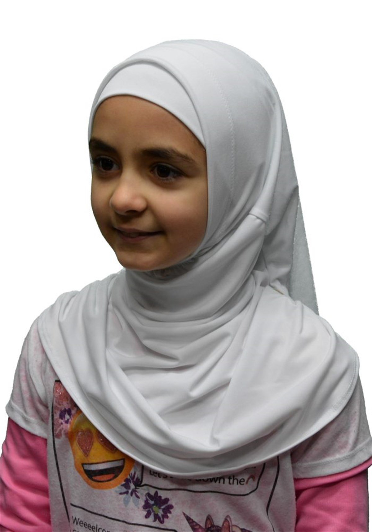 Beyaz Çocuk Pratik Eşarp