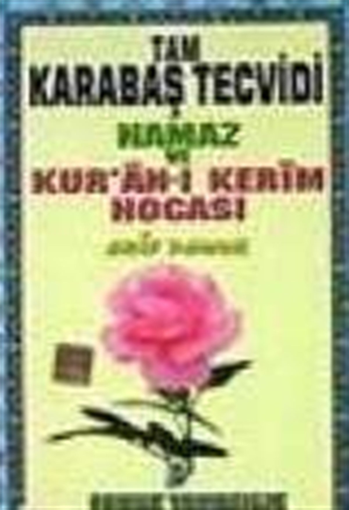 Elifba ve Namaz Hocalı Karabaş Tecvidi Büyük Boy Tecvid 003