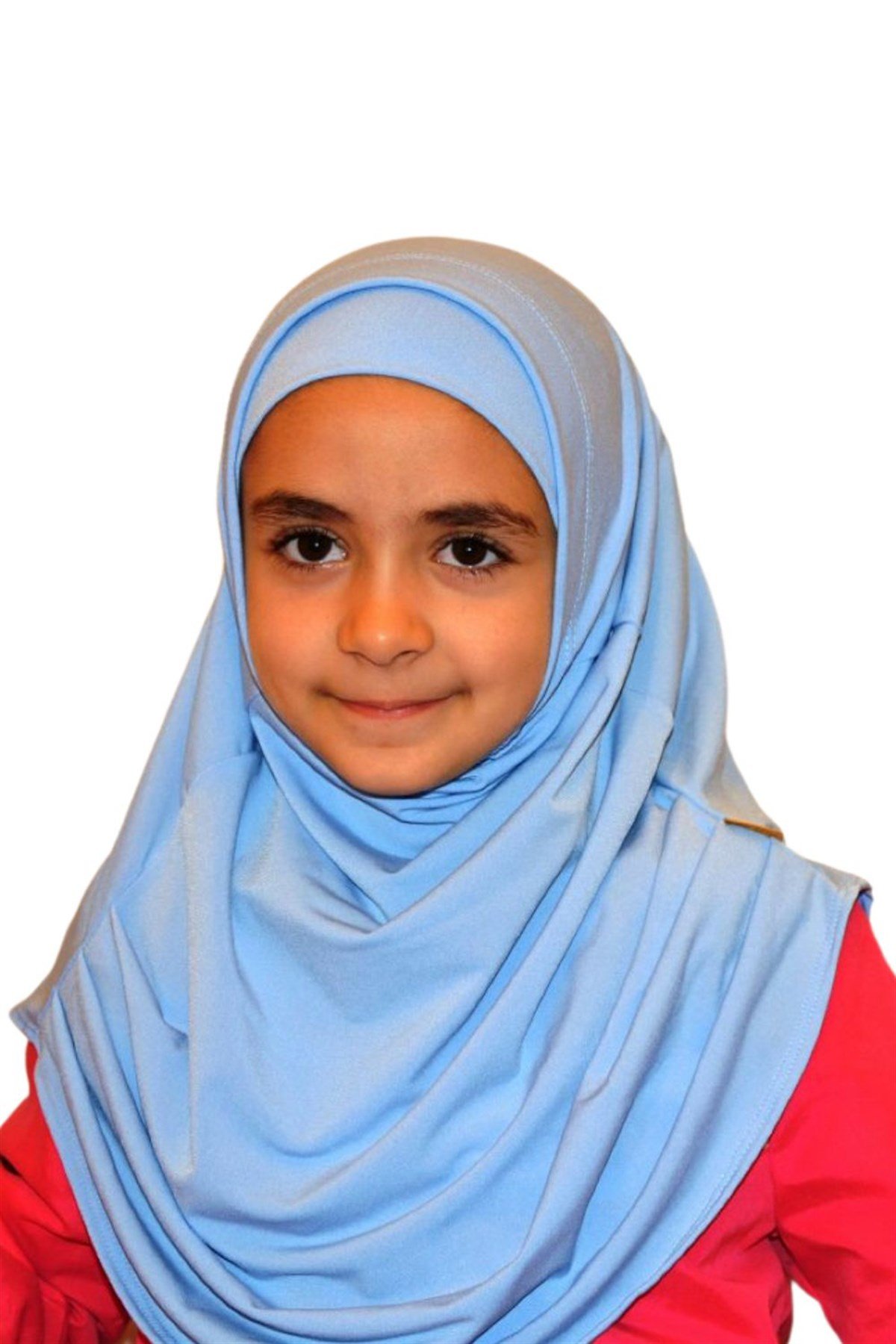 Gök Mavisi Çocuk Pratik Eşarp