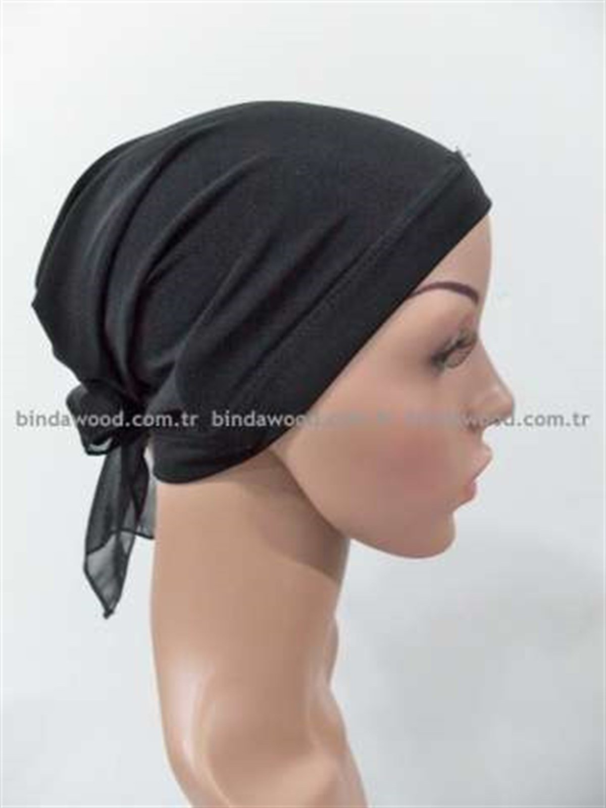 Hazır Türban Fırfırlı Siyah