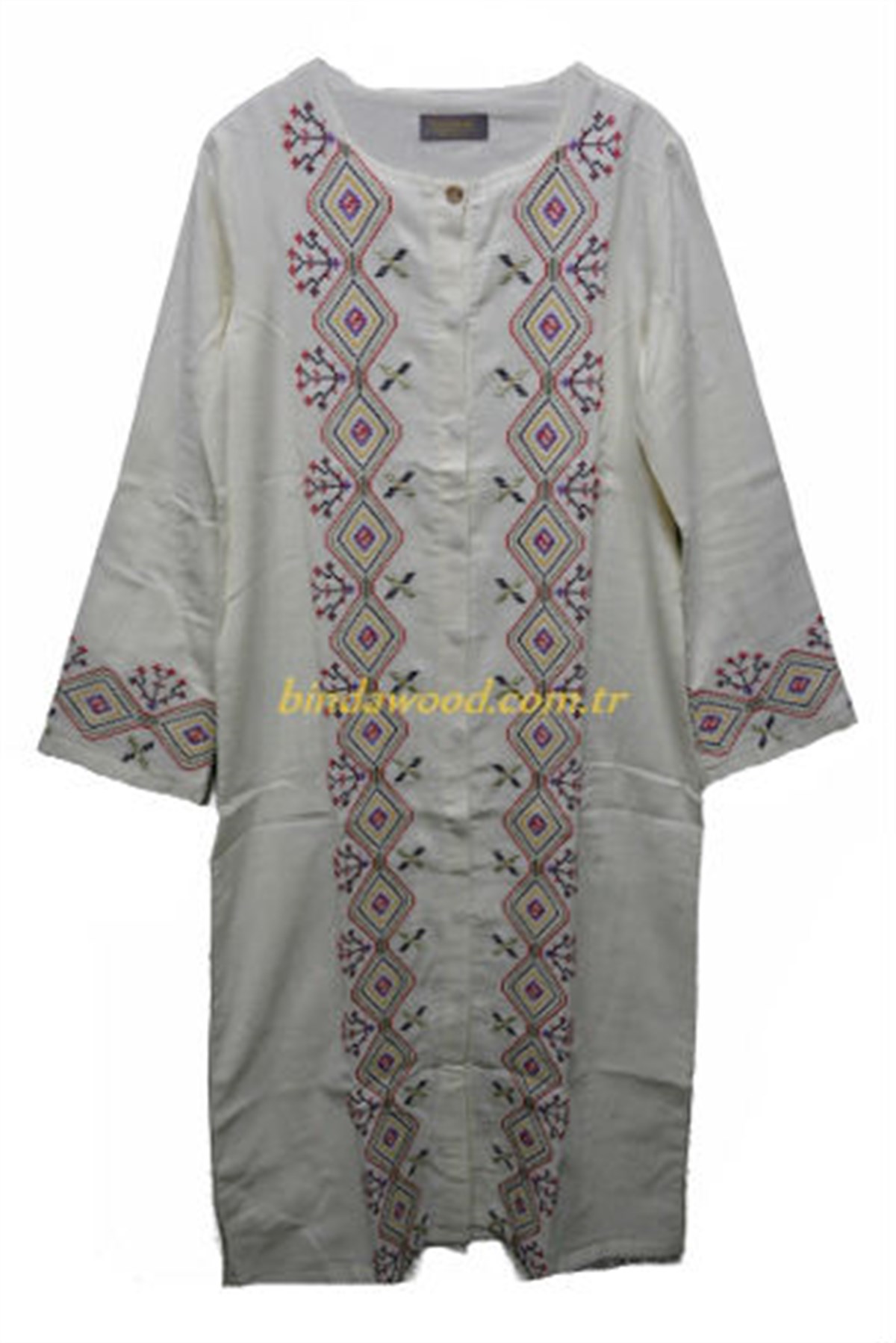 Kaftan Elbise Beyaz b