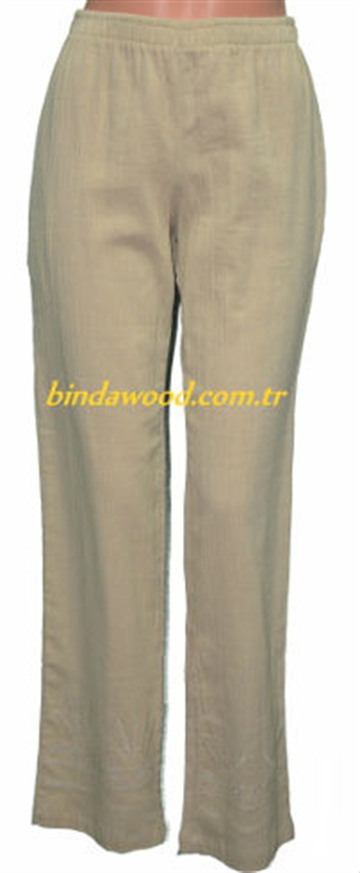 Kamel Nakışlı Pantolon