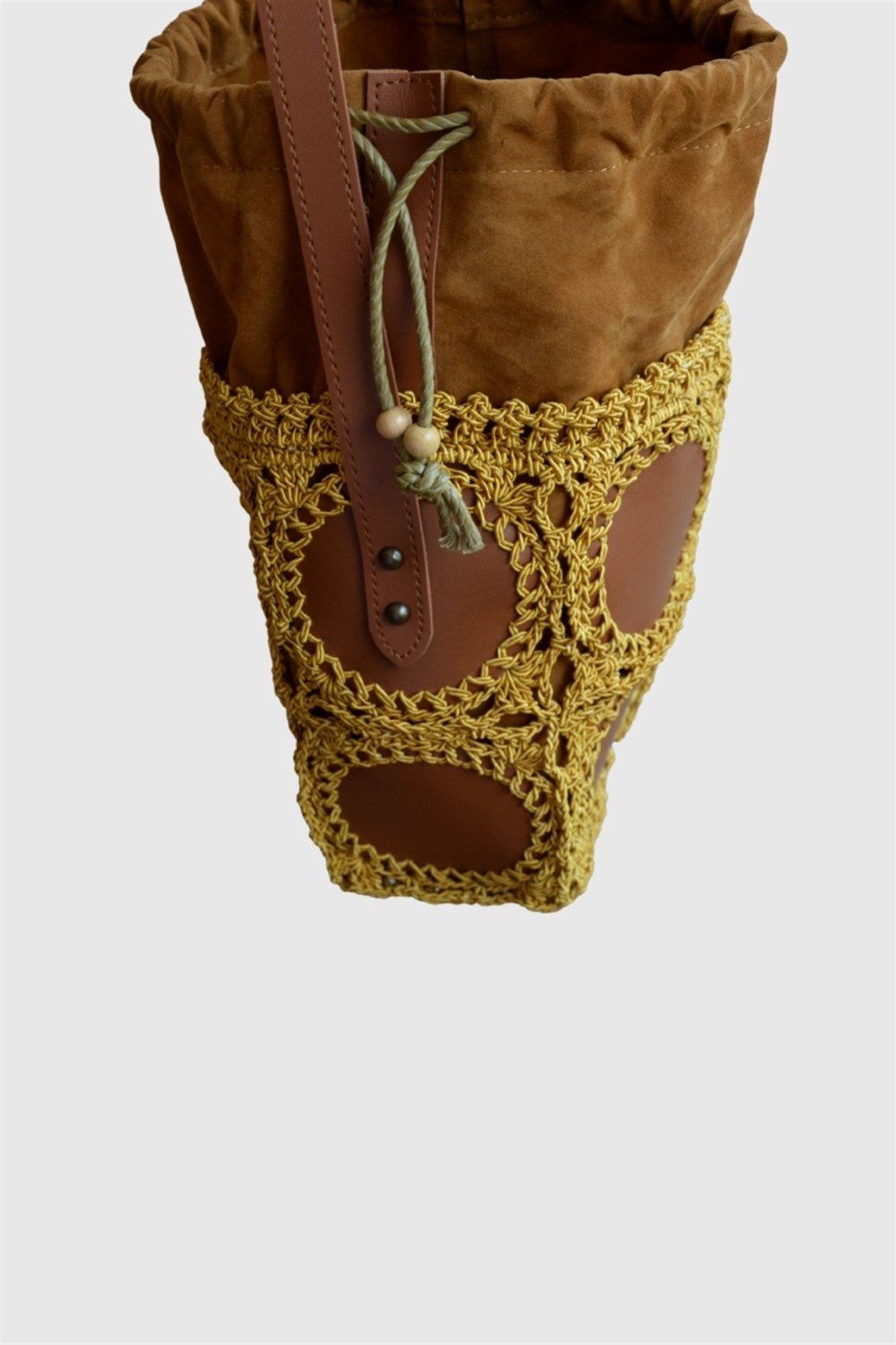 Marron Bucket Çanta