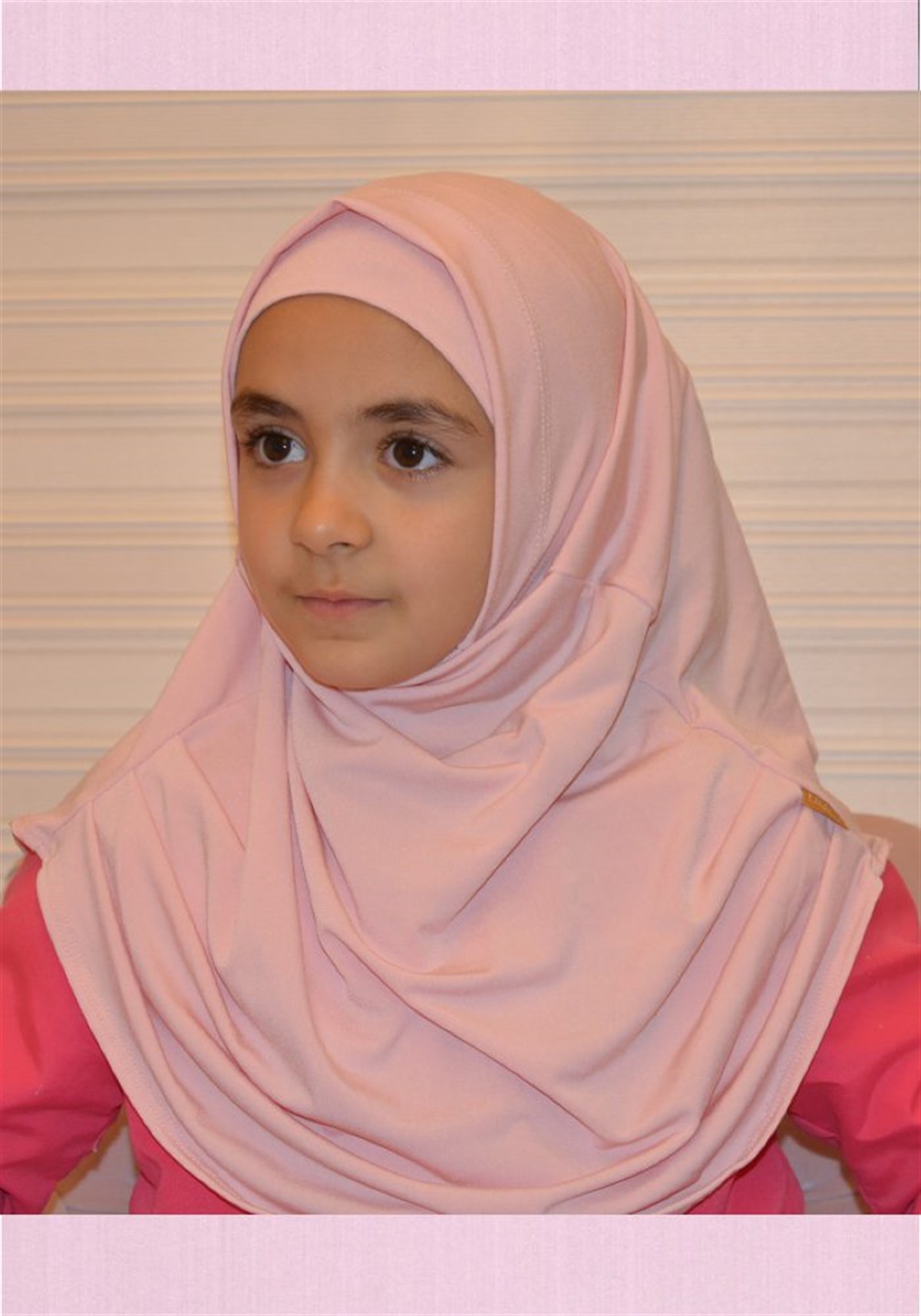 Pembe Çocuk Pratik Eşarp