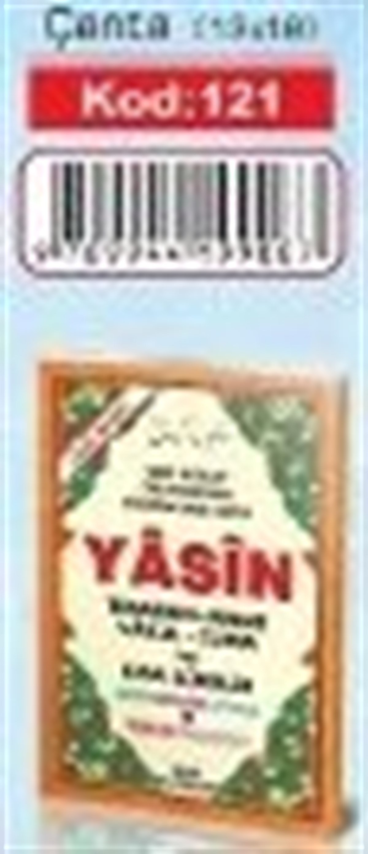Satır Altı Türkçe Okunuşlu Yasin Çanta Boy Kod 121