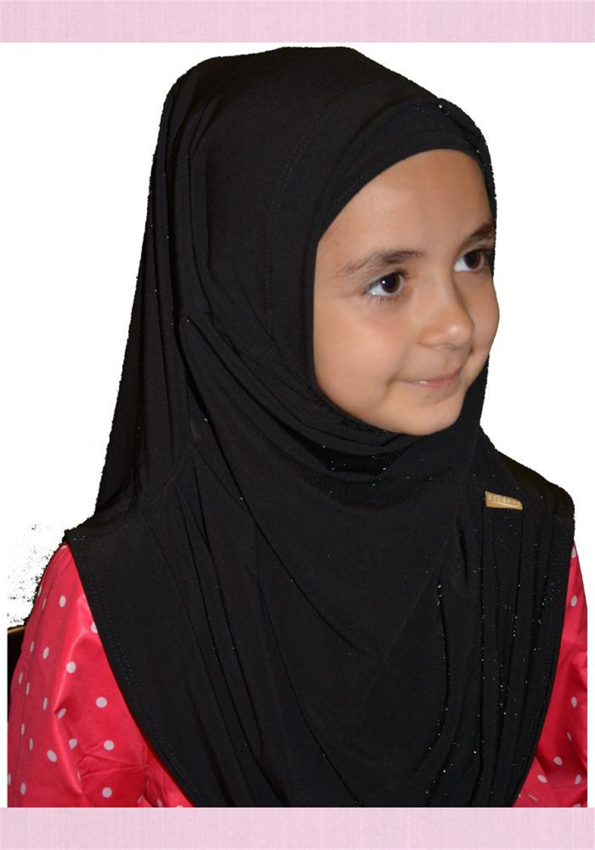 Siyah Çocuk Pratik Eşarp