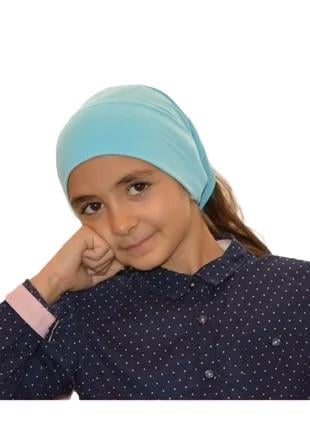 Turkuaz Kız Çocuk Bone