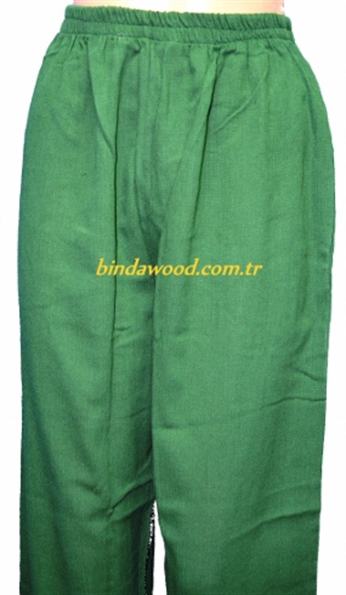 Yeşil Yarım Şalvar Şilebezi Pantolon