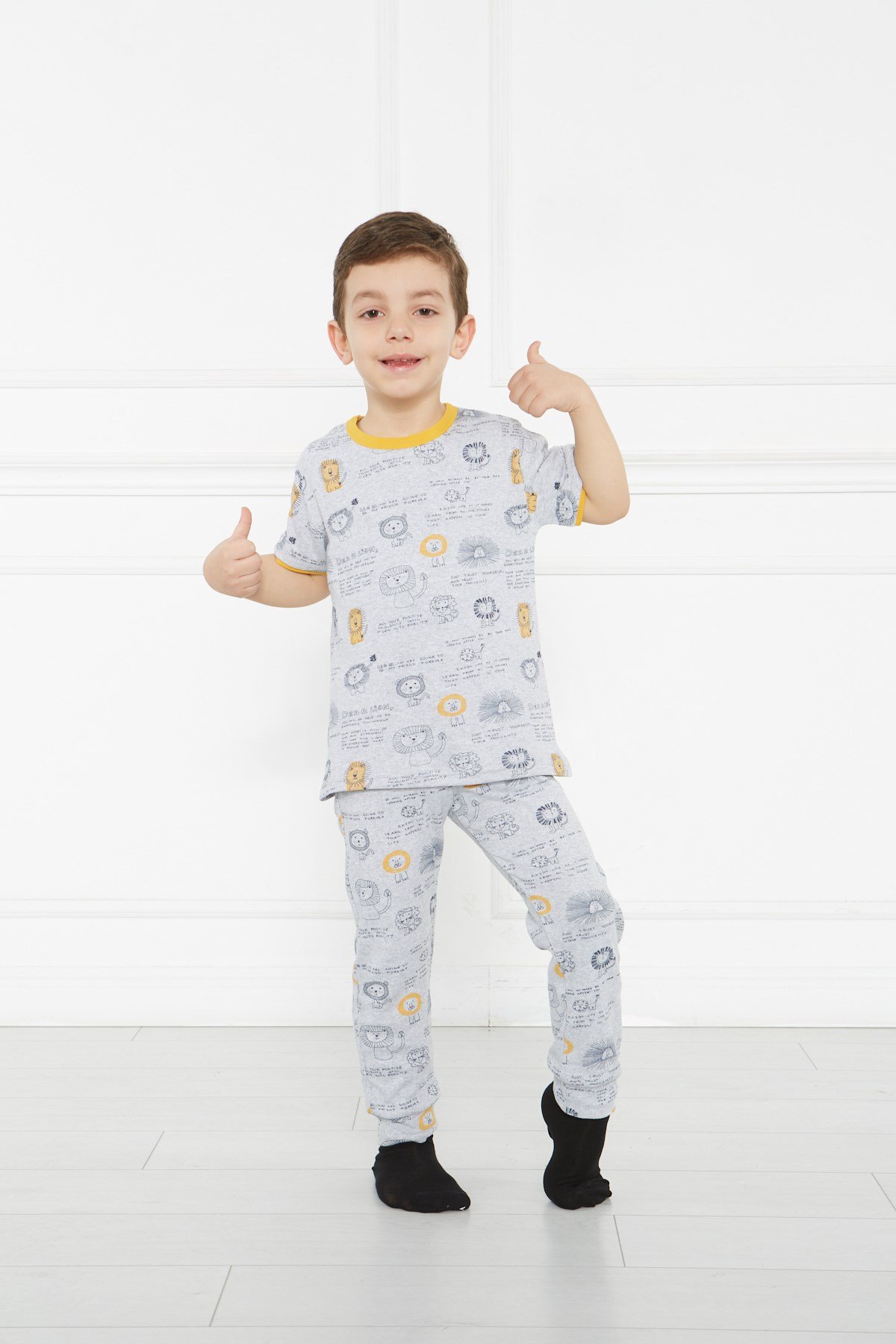 Pijama Takımı - Aslan Desenli