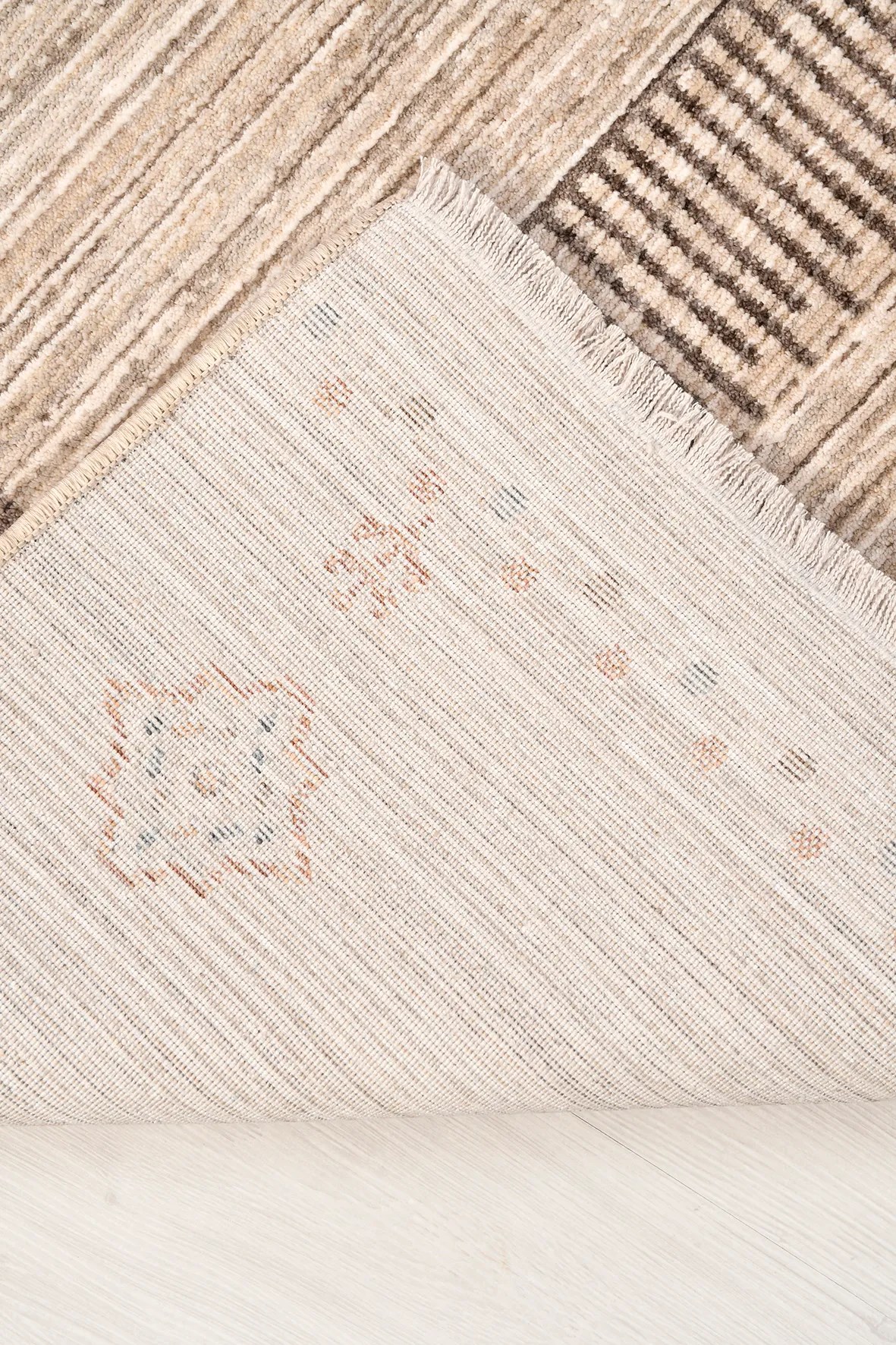 AVEN -Bej / Vizon -Oturma Odası,Salon- Robot Süpürgeye Uyumlu -Kolay Temizlenebilir