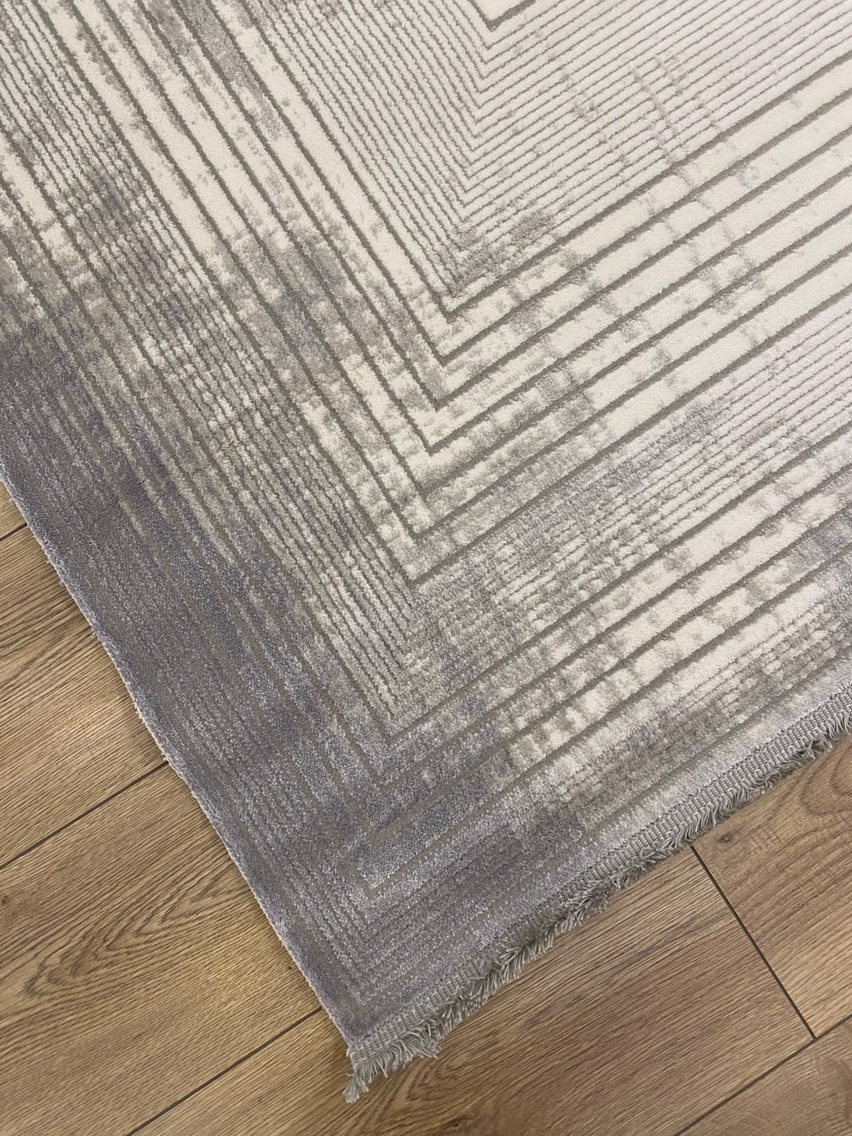 ÇAM Halı ARVEL AR002A Beyaz Gri Koridor Halısı Mutfak Halısı Salon Halısı