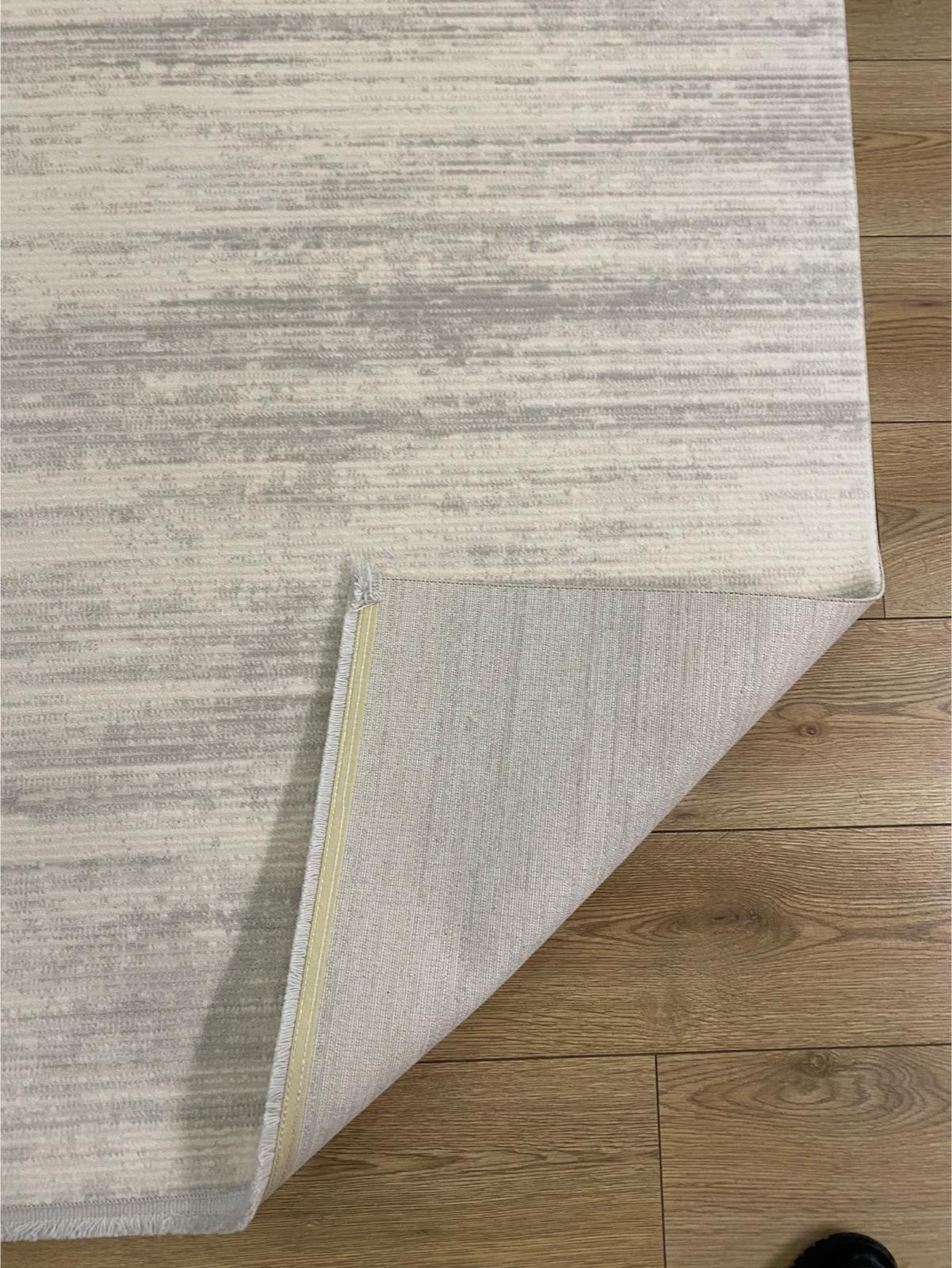 ÇAM Halı ARVEL AR003A Beyaz Gri Koridor Halısı Mutfak Halısı Salon Halısı